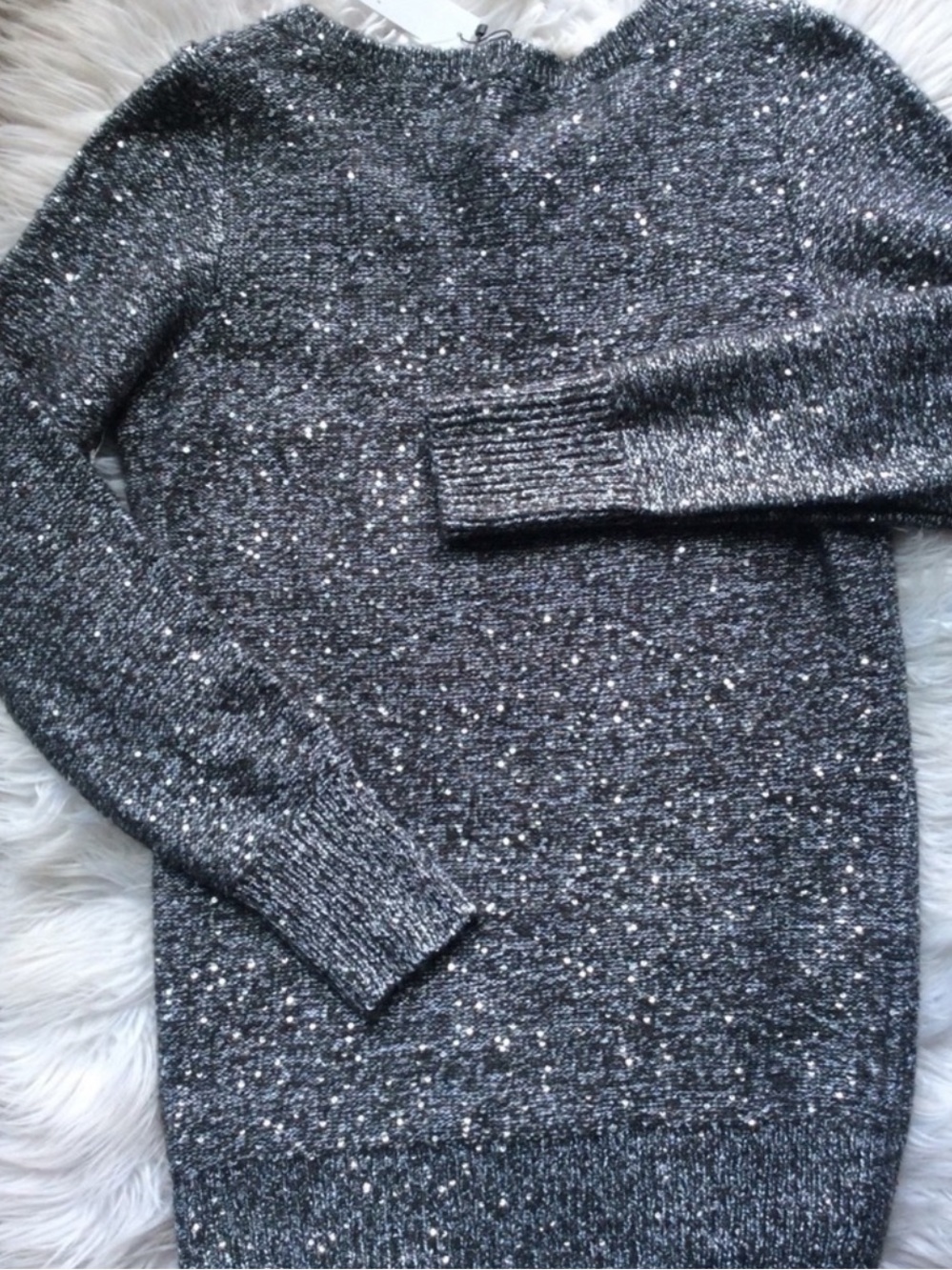 NWT WHBM Sequin Tunic Sweater - Picture 5 of 8